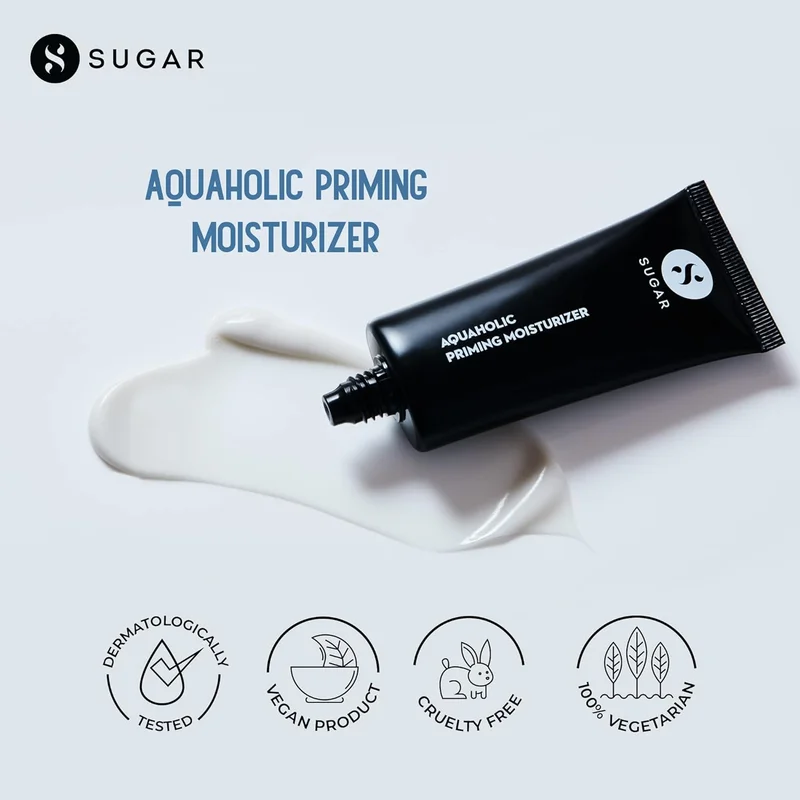 SUGAR Cosmetics SUGAR Cosmetics Aquaholic Priming Moisturizer - Hydrating Cream for Dry Skin